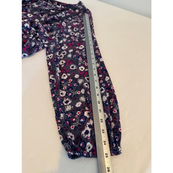 Lane Bryant Boho Purple Bloomcore Crochet Long Sleeve Peasant Tunic Plus 22/24 - Picture 11 of 12